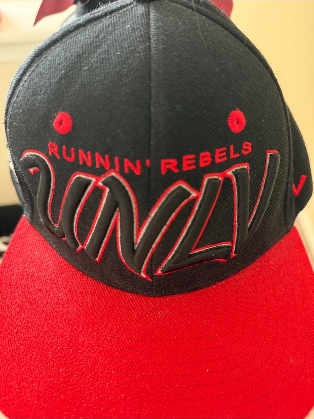 Zephyr Black and Red 'Runnin' Rebels' Snapback Hat